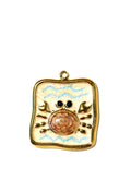 Golden Tide Crab Charm