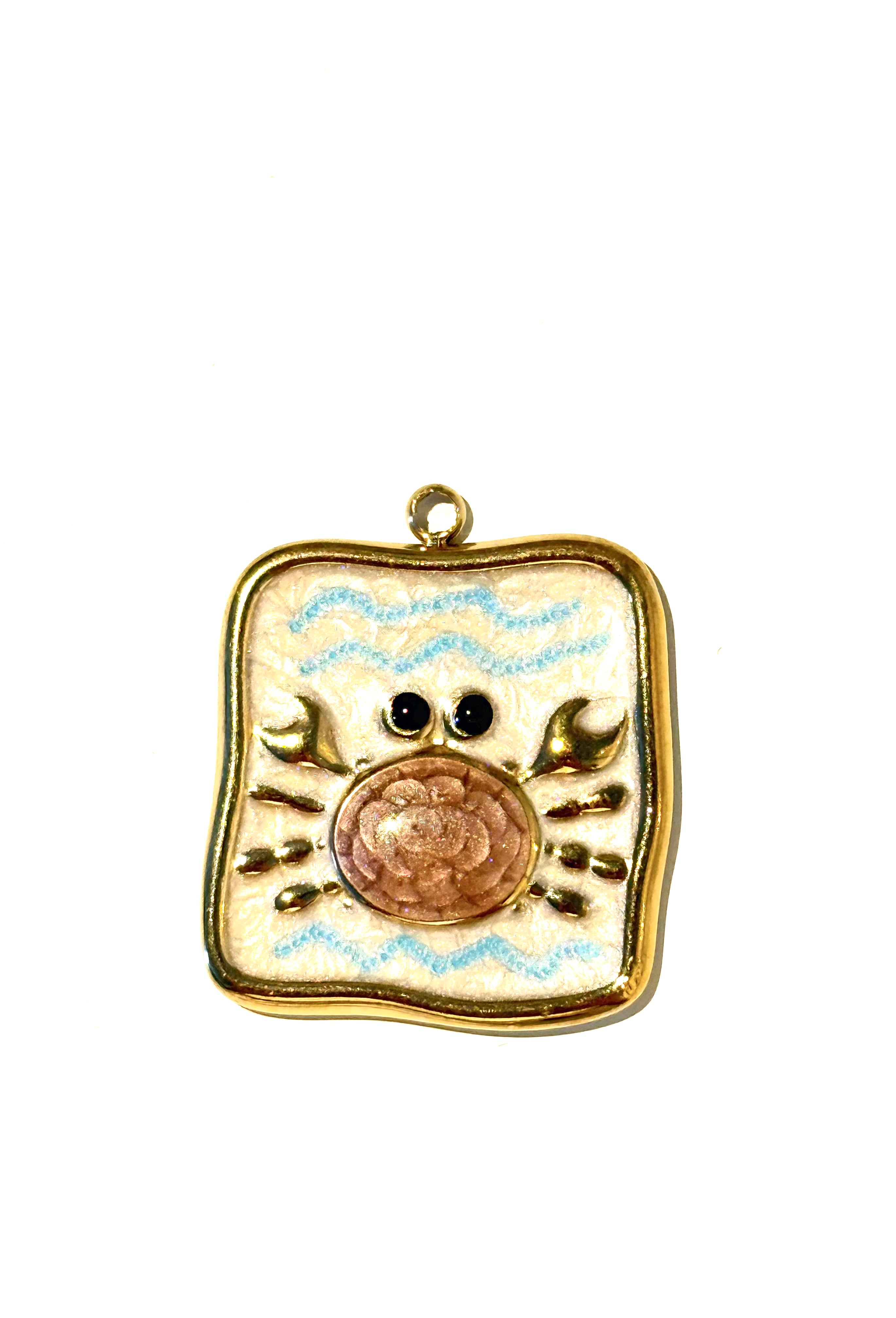 Golden Tide Crab Charm