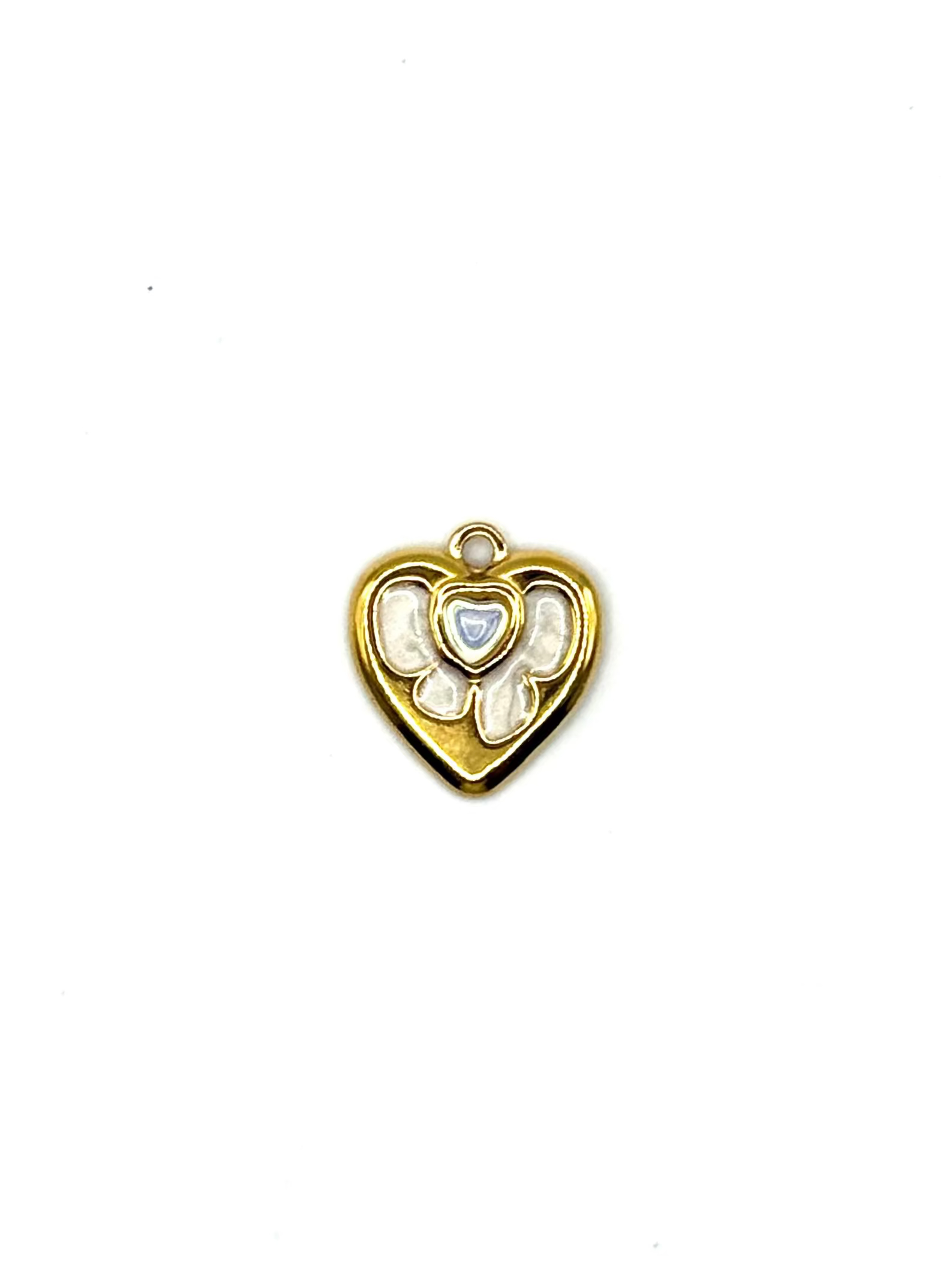 Bow Heart Charm