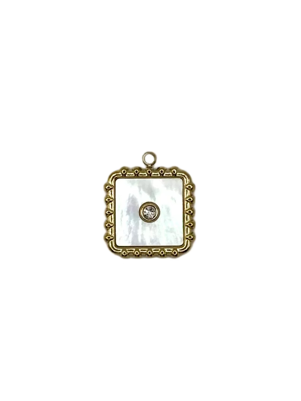 Pearl Square Charm