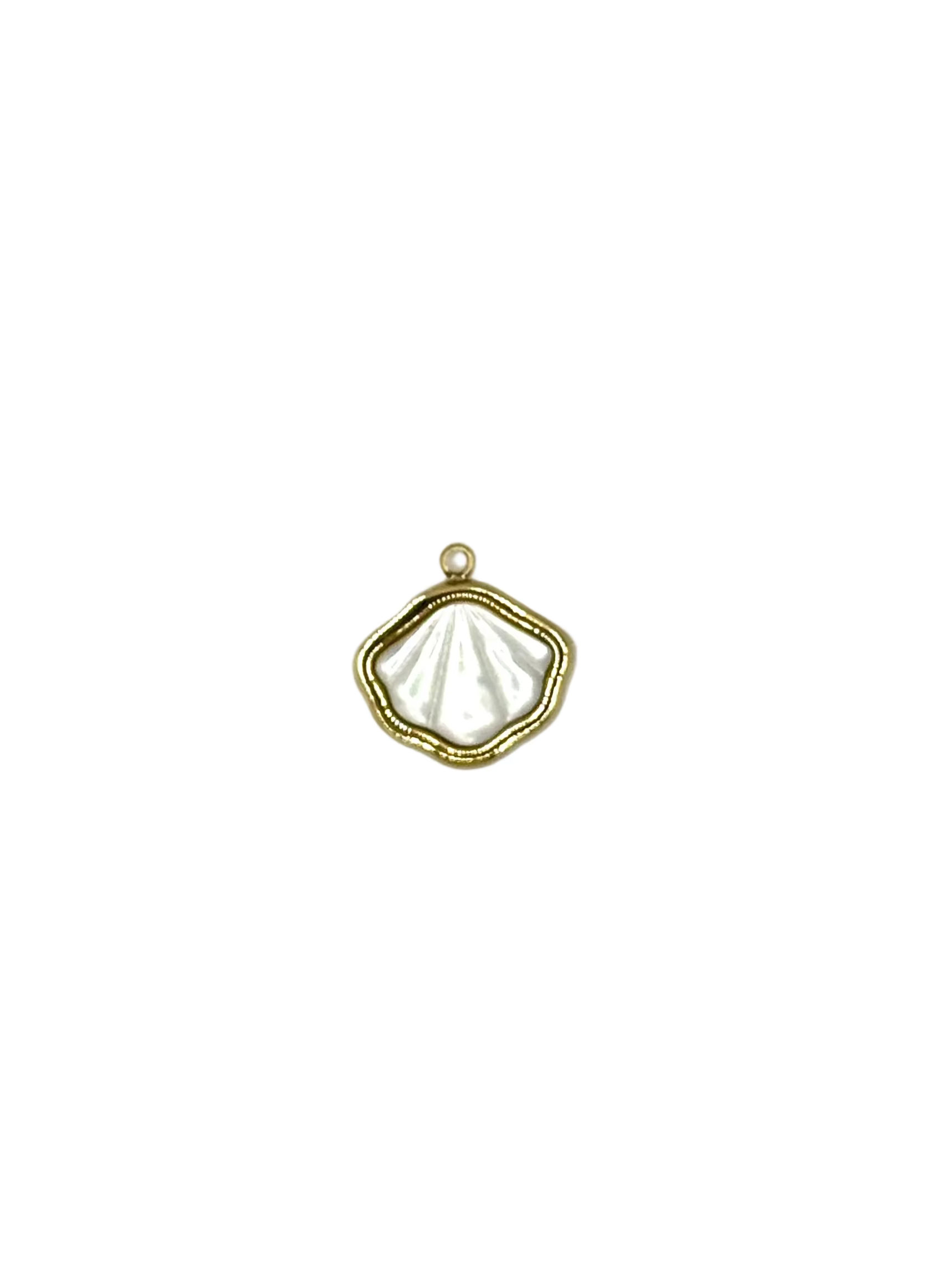 Pearl Seashell Charm