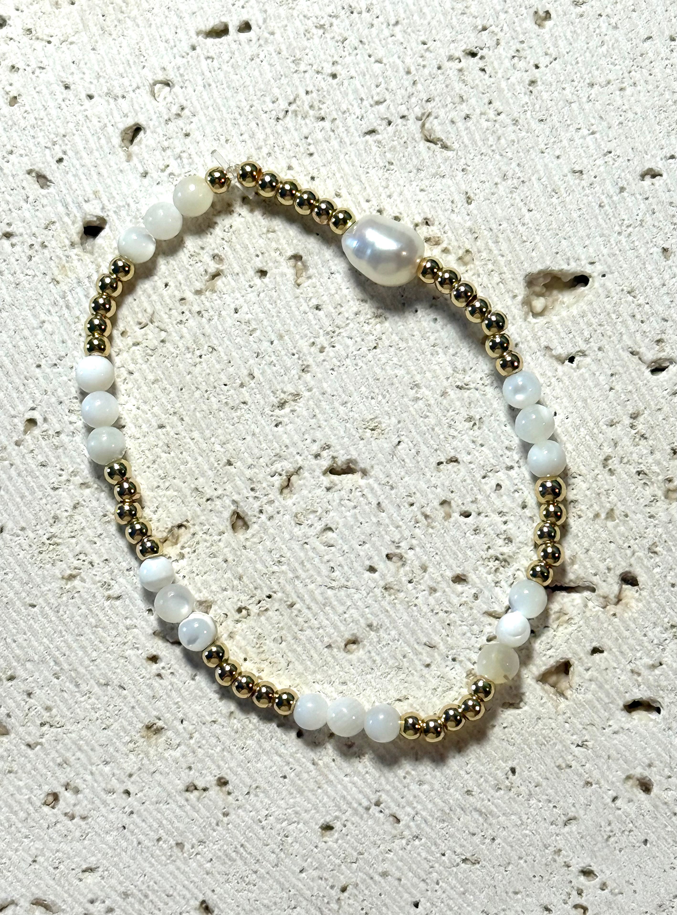 Moonlit Pearl Bracelet
