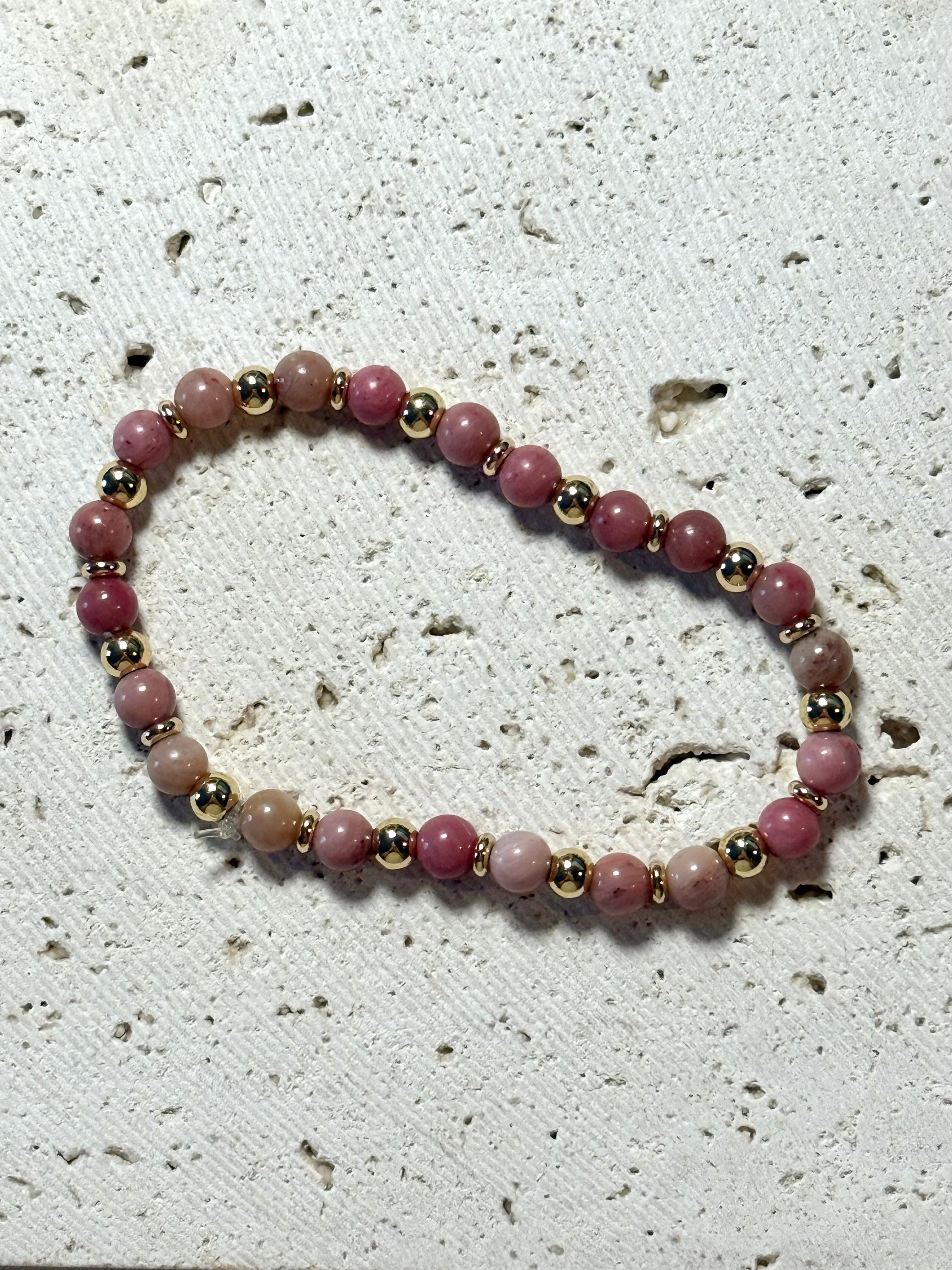 Rhodonite Glow Bracelet