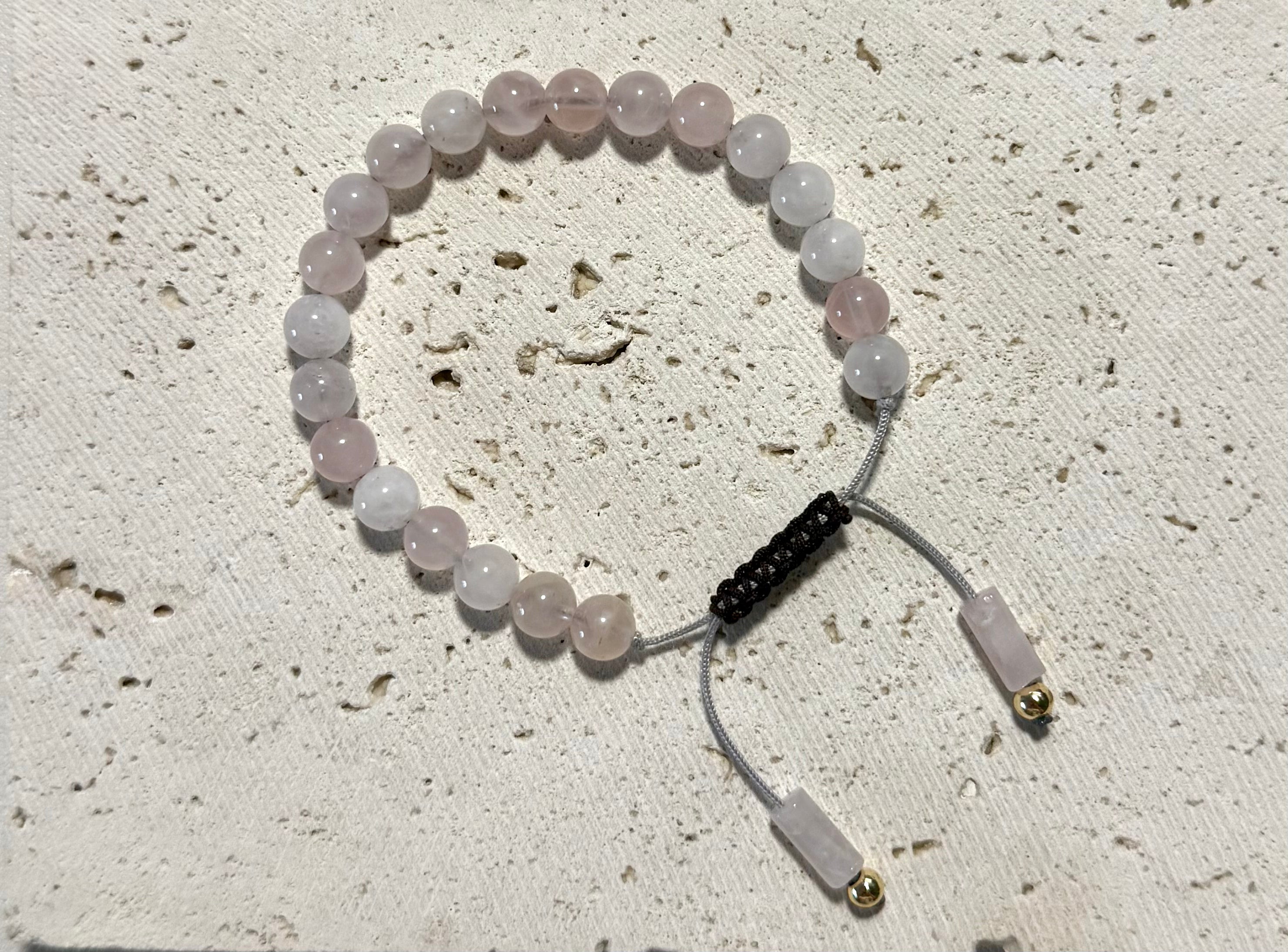 Rose quartz classic bracelet