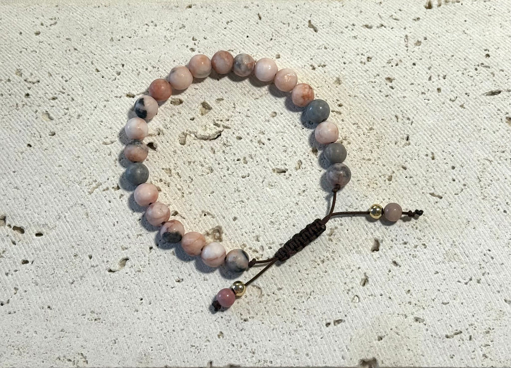 Pink Zebra Jasper Classic Bracelet