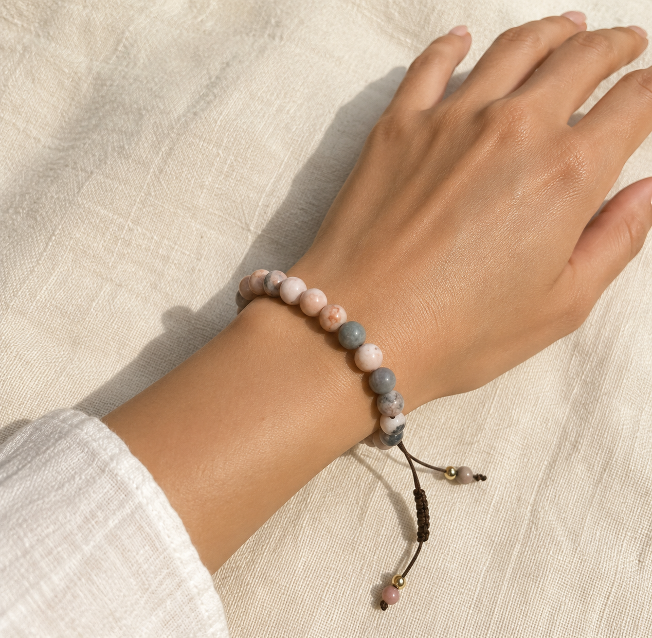 Pink Zebra Jasper Classic Bracelet