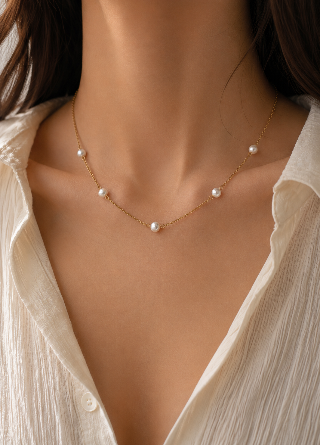 Pearls in the Air Necklace